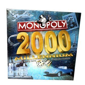 Monopoly 2000 Millennium Edition Board Game by Parker Brothers NWT NOS  VTG